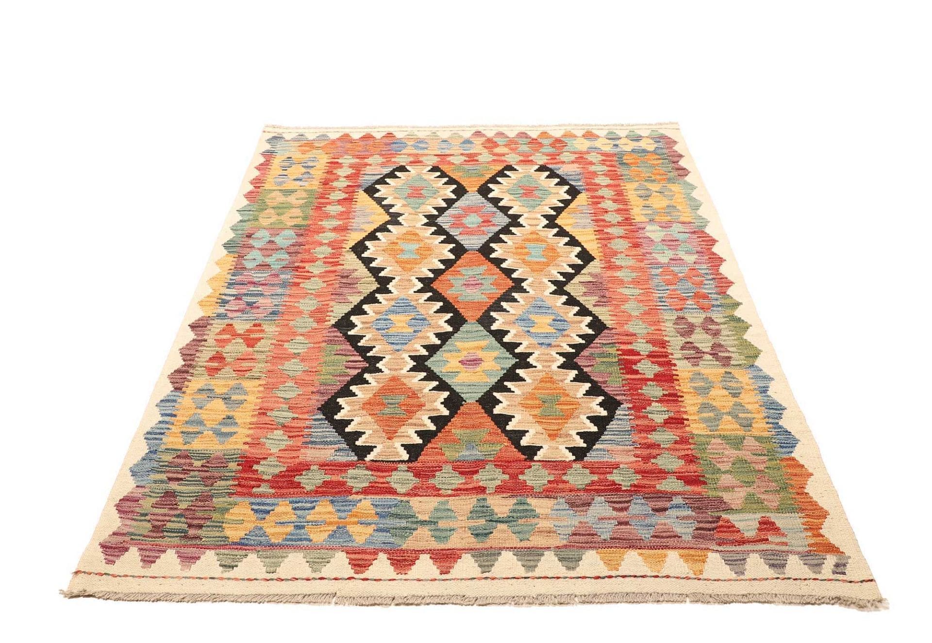 Handgewebter Kelim, 132 × 176 cm, Wolle