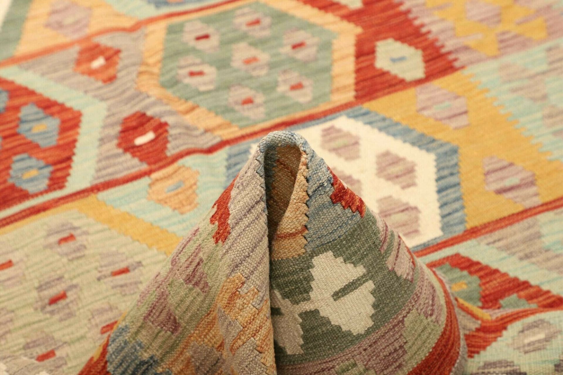 Handgewebter Kelim, 151 × 201 cm, Wolle
