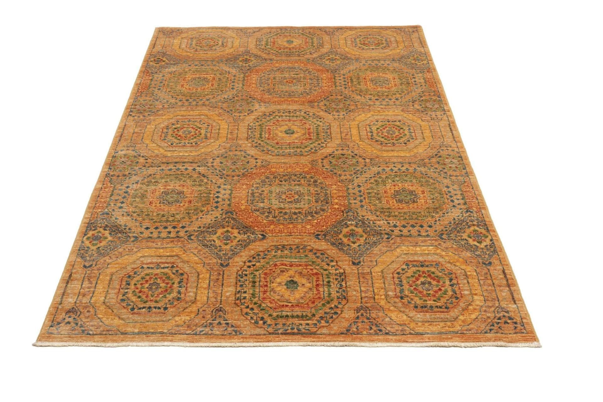 Handgeknüpfter Mamluk Orientteppich 129 × 189 cm