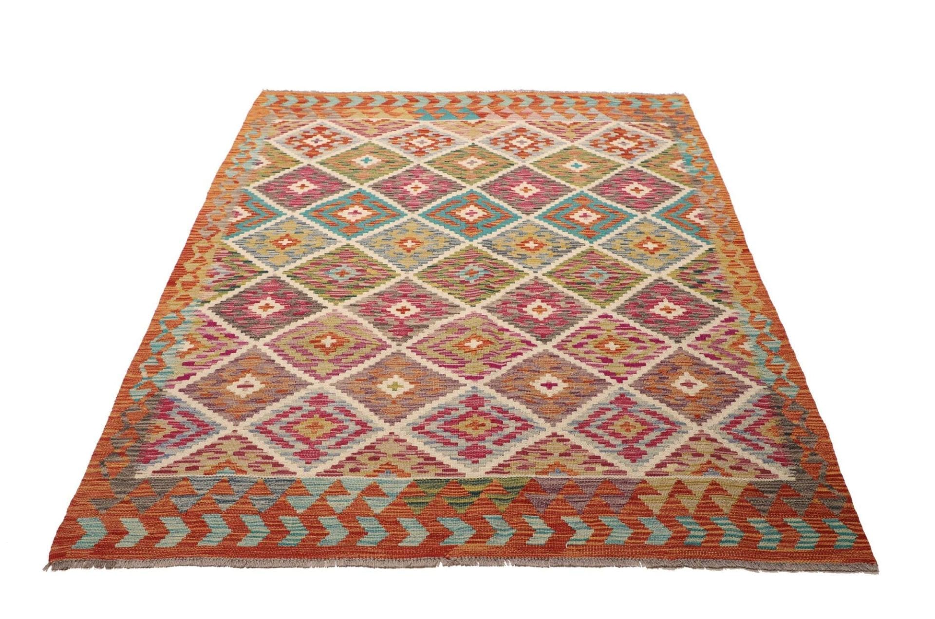 Handgewebter Kelim, 152 × 194 cm, Wolle