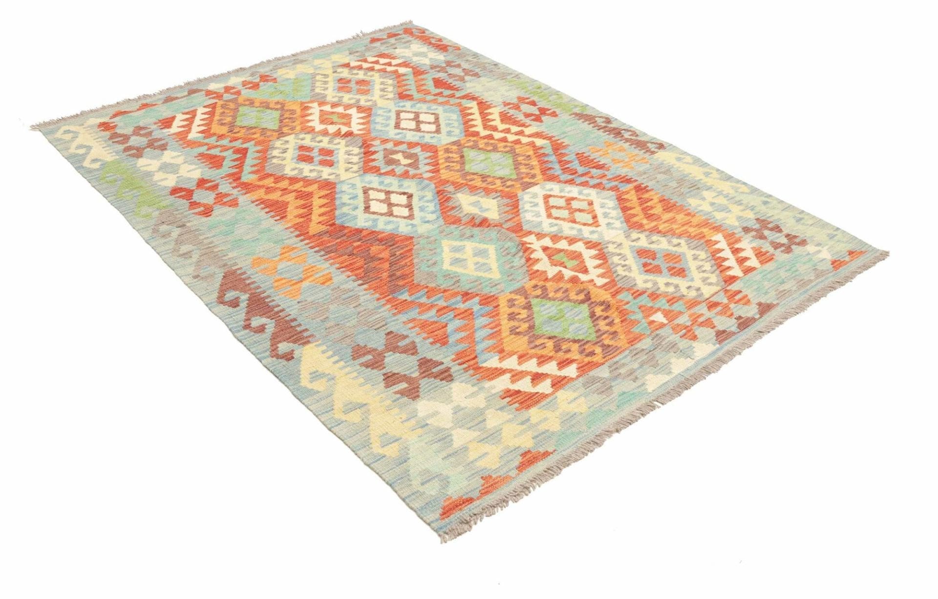 Kelim 154 × 205 cm aus Wolle, handgewebt