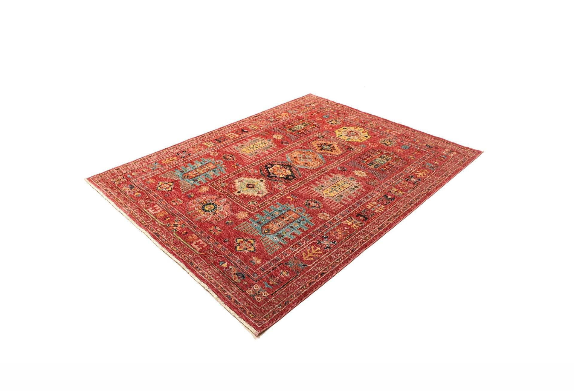 Handgeknüpfter Samarkand Orientteppich, 154 × 192 cm, Wolle