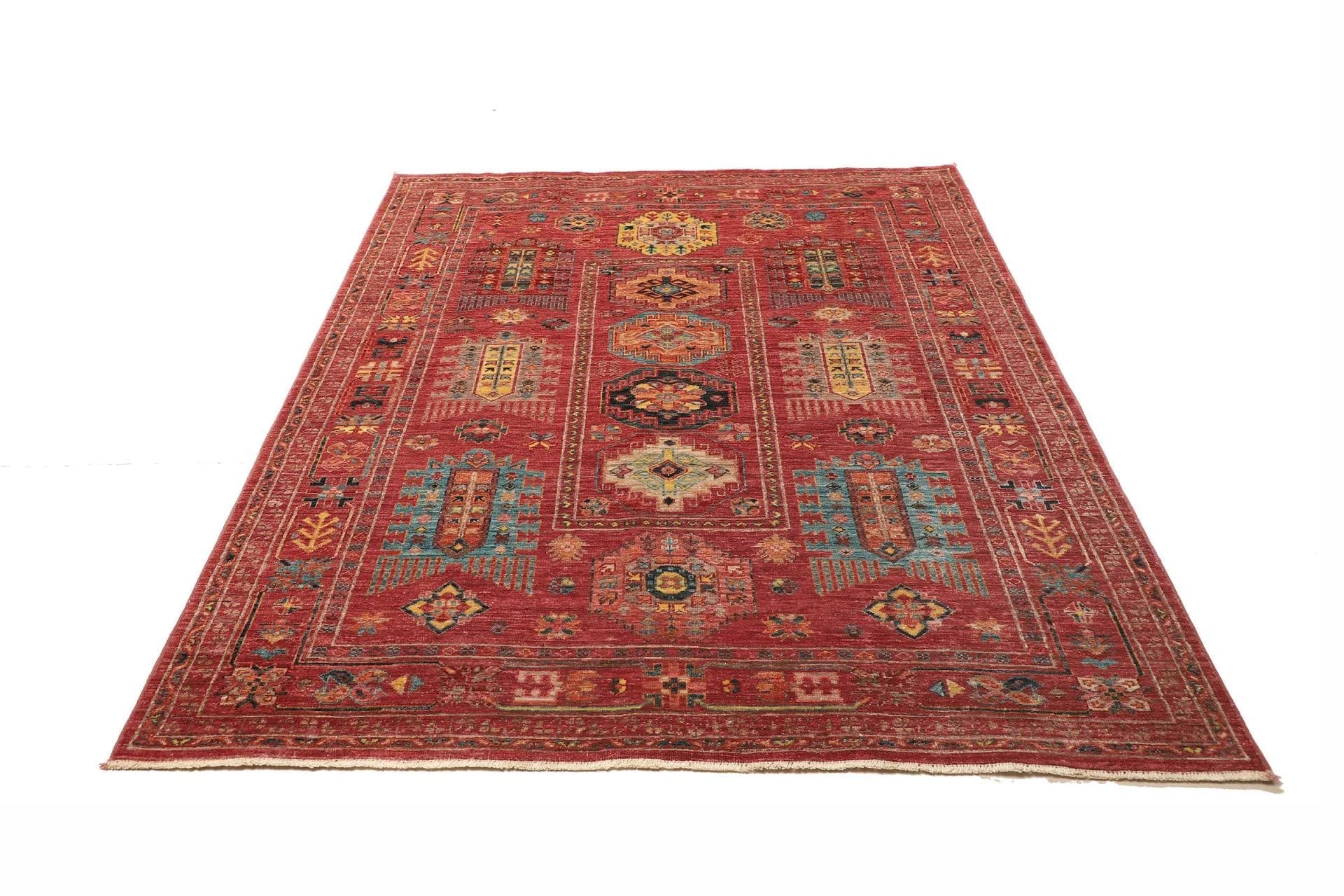 Handgeknüpfter Samarkand Orientteppich, 154 × 192 cm, Wolle