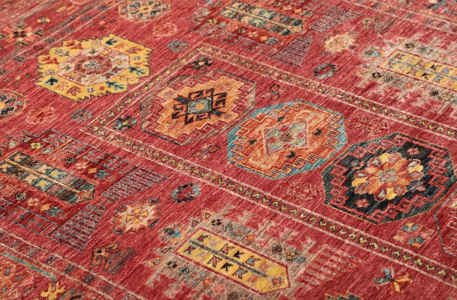 Handgeknüpfter Samarkand Orientteppich, 154 × 192 cm, Wolle
