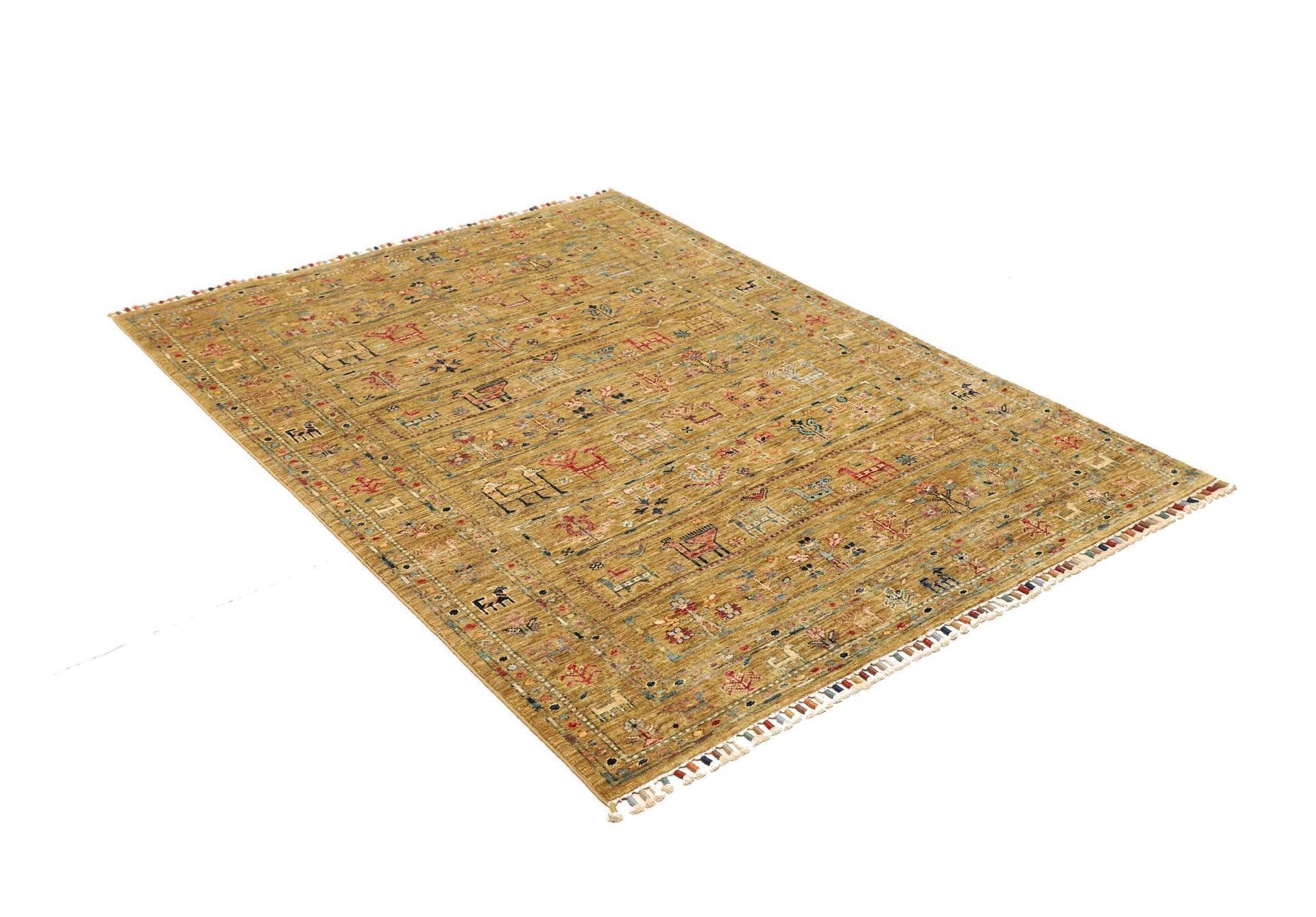 Handgeknüpfter Samarkand Orientteppich 128 × 172 cm