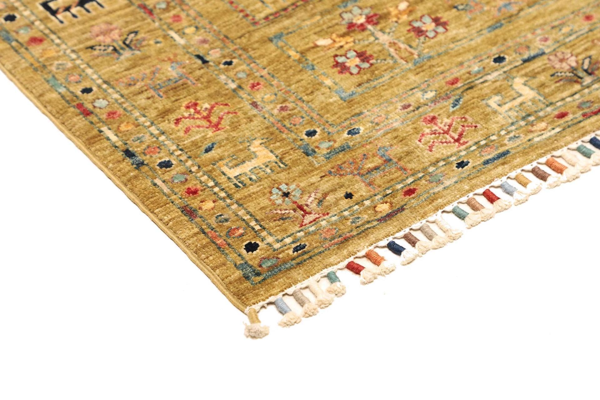 Handgeknüpfter Samarkand Orientteppich 128 × 172 cm