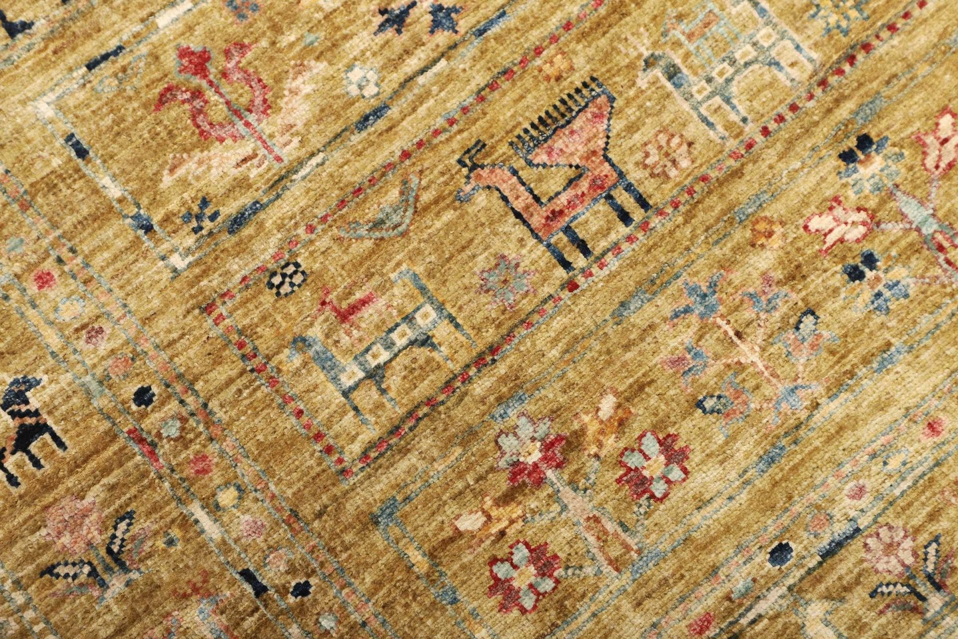 Handgeknüpfter Samarkand Orientteppich 128 × 172 cm