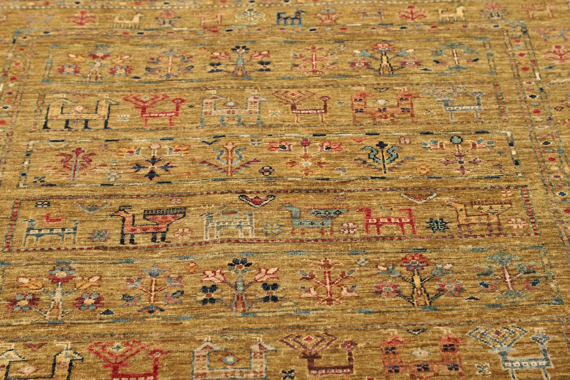 Handgeknüpfter Samarkand Orientteppich 128 × 172 cm