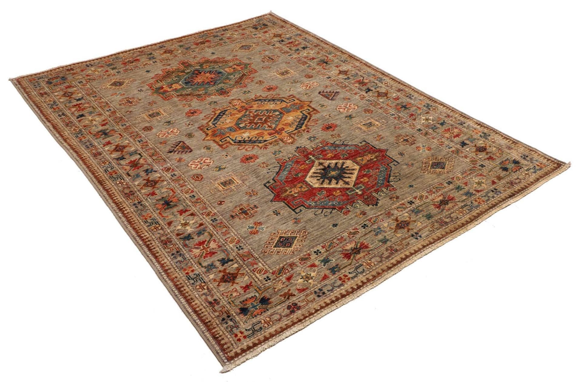 Kazak Orientteppich aus Pakistan, 156 × 209 cm
