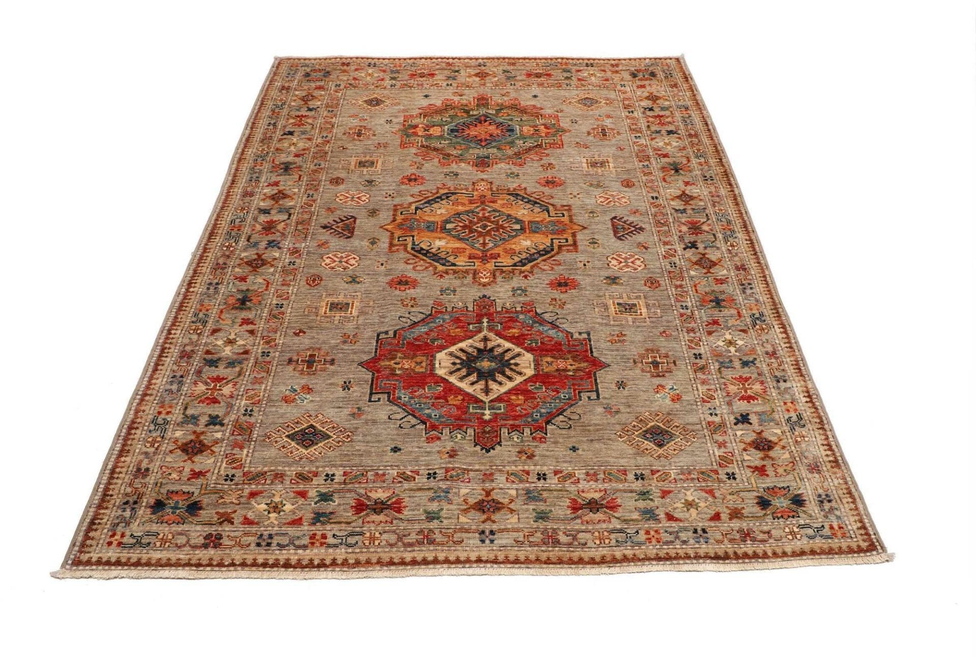 Kazak Orientteppich aus Pakistan, 156 × 209 cm