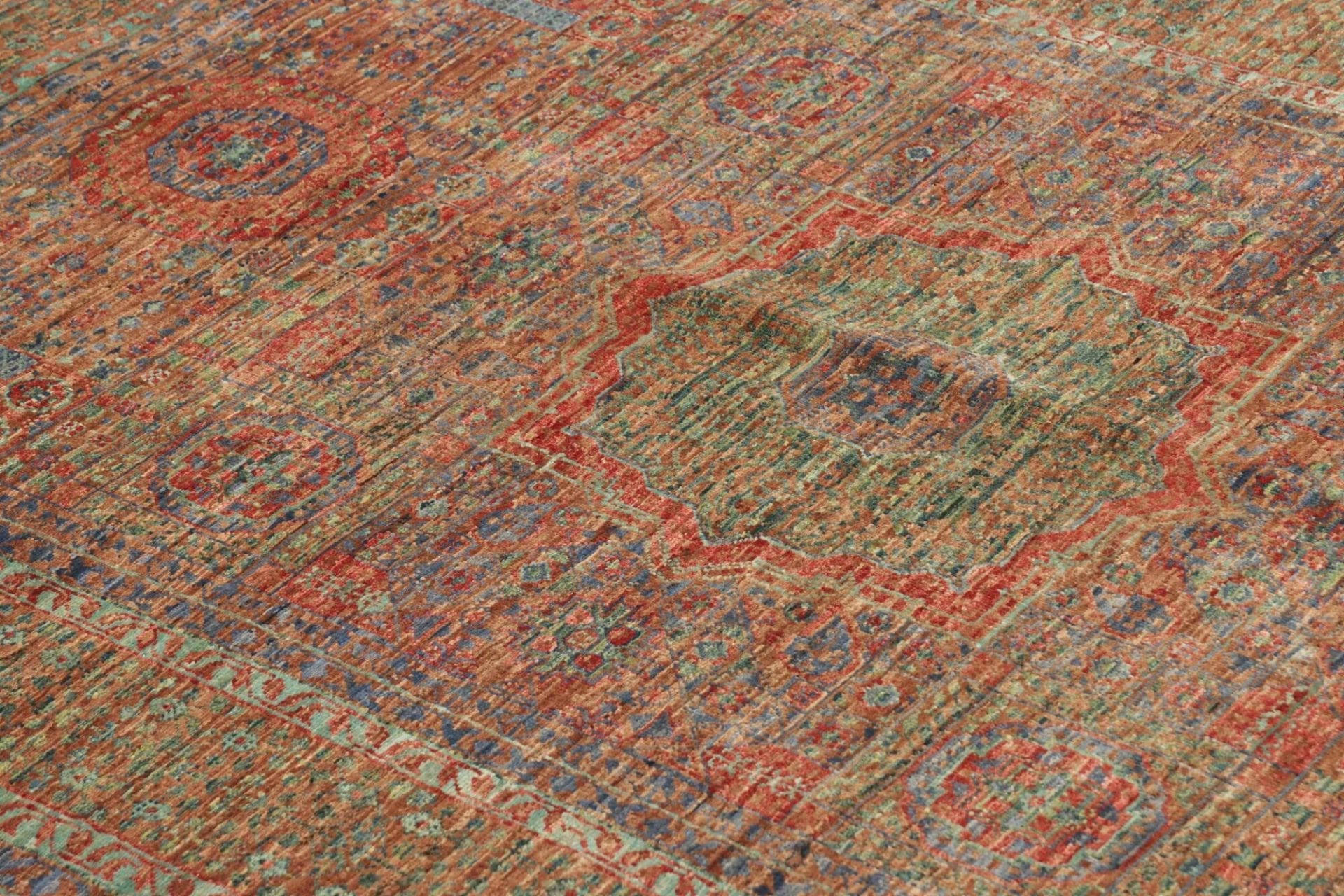 Handgeknüpfter Mamluk Orientteppich, 129 × 182 cm, Wolle