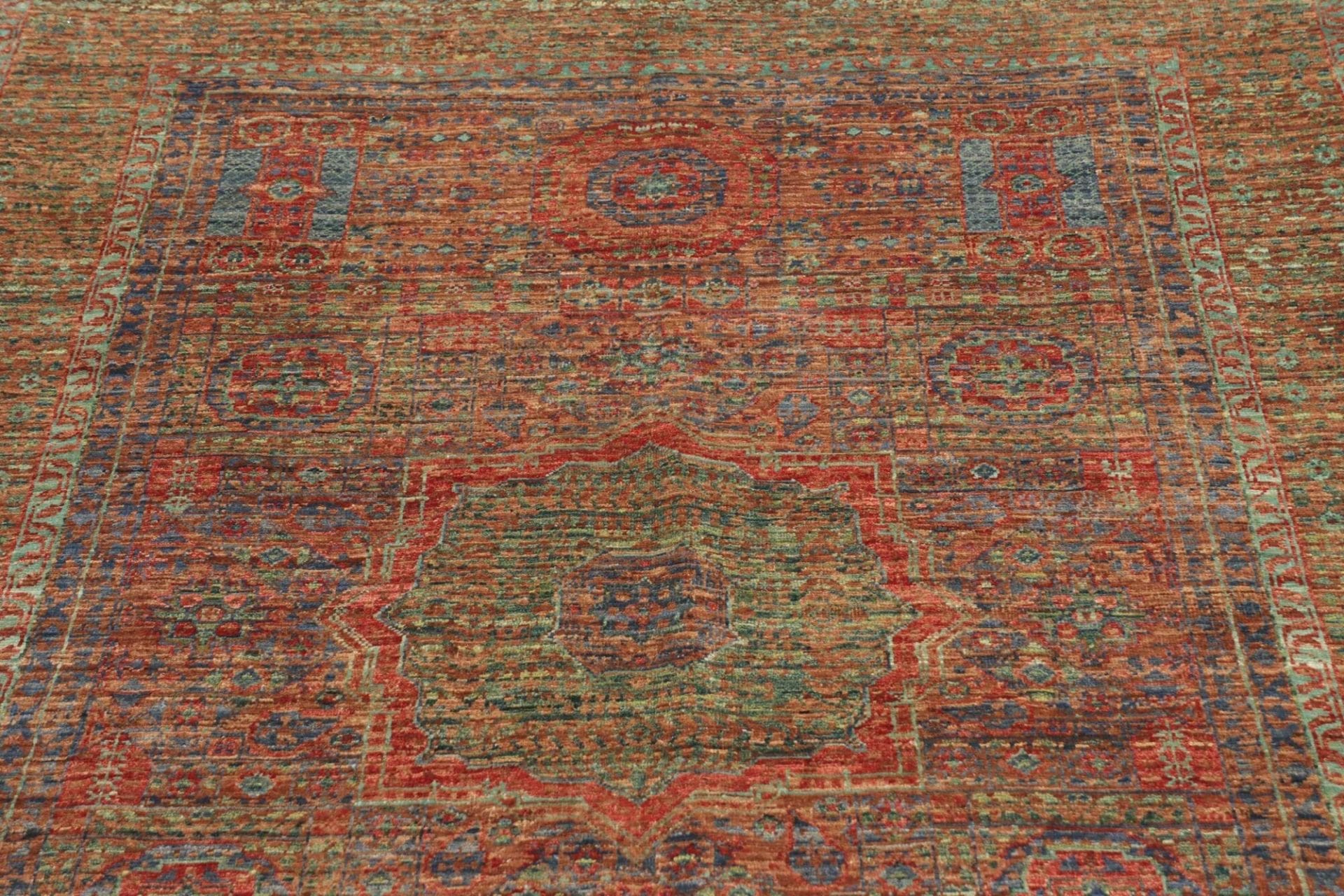 Handgeknüpfter Mamluk Orientteppich, 129 × 182 cm, Wolle