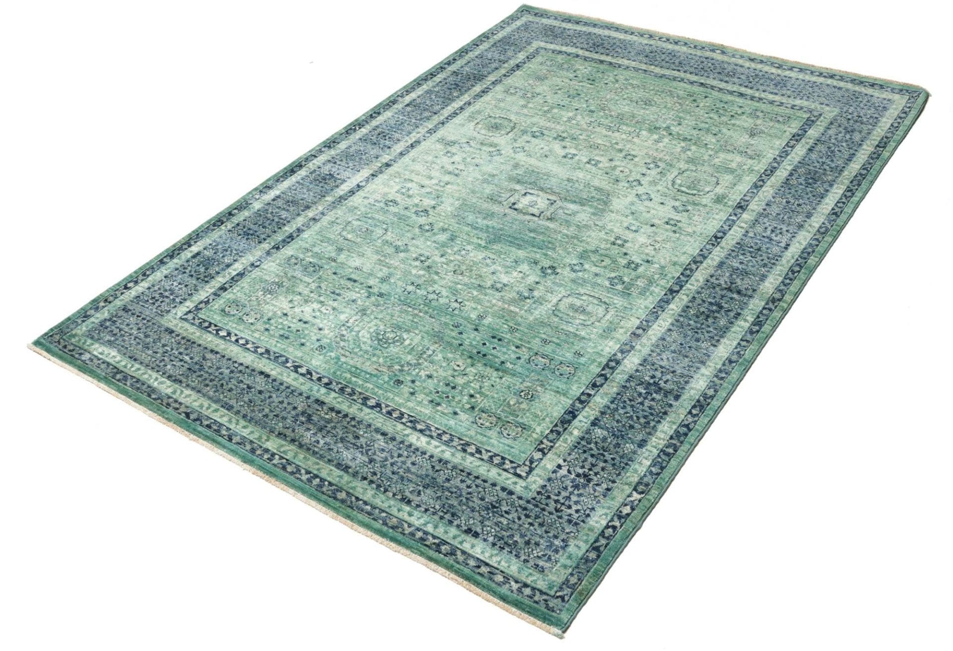 Handgeknüpfter Mamluk Orientteppich, 132 × 188 cm, Wolle