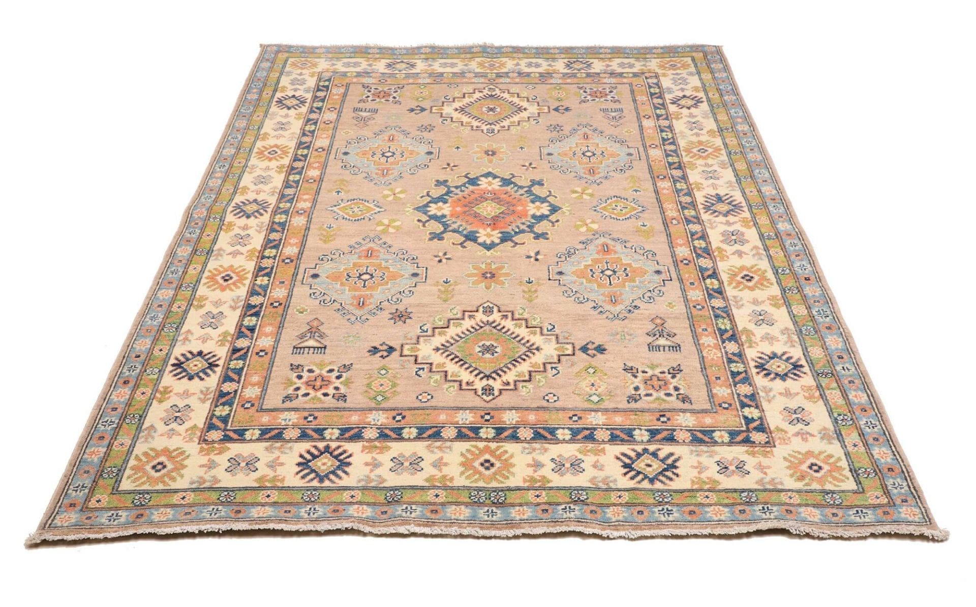 Kazak Orientteppich aus Pakistan, 156 × 199 cm