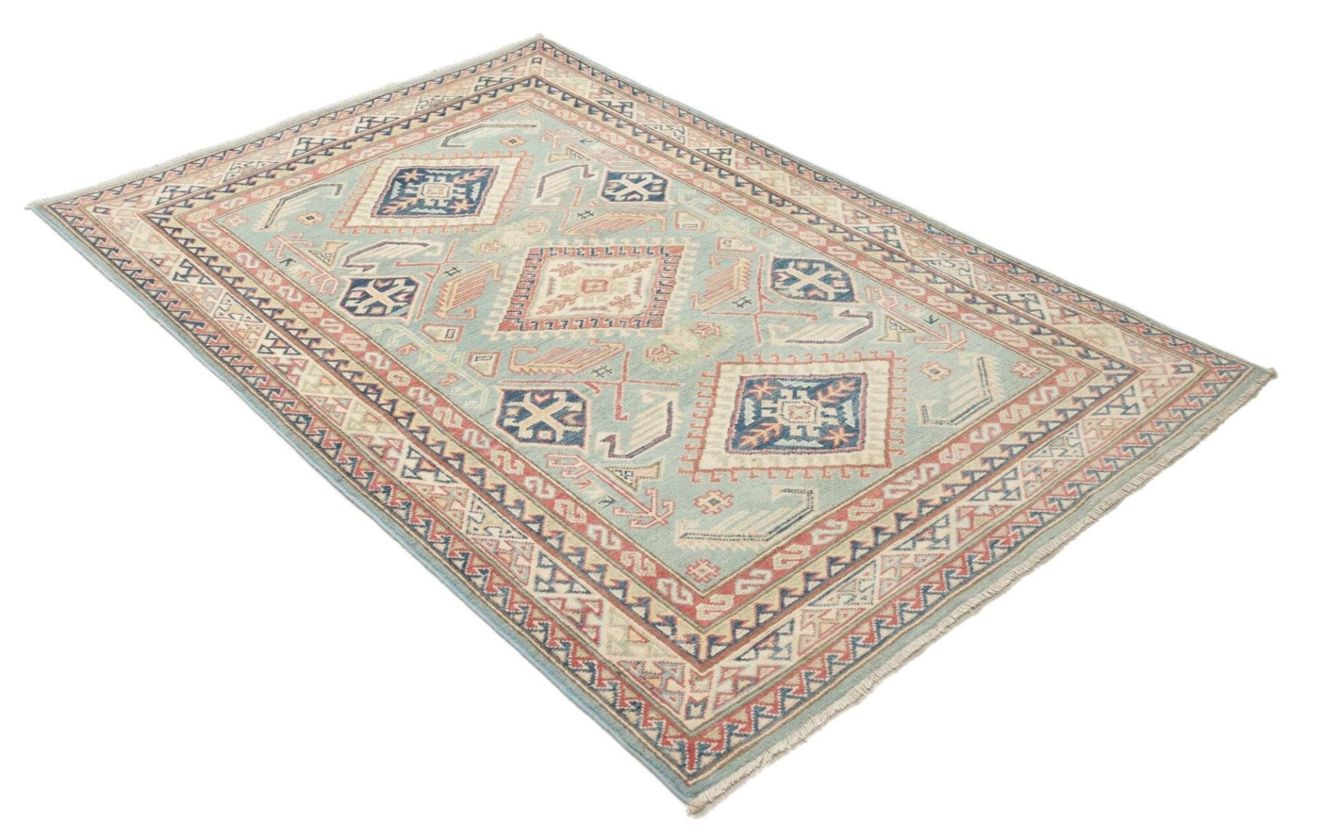 Handgeknüpfter Kazak Orientteppich, 123 × 179 cm, Wolle