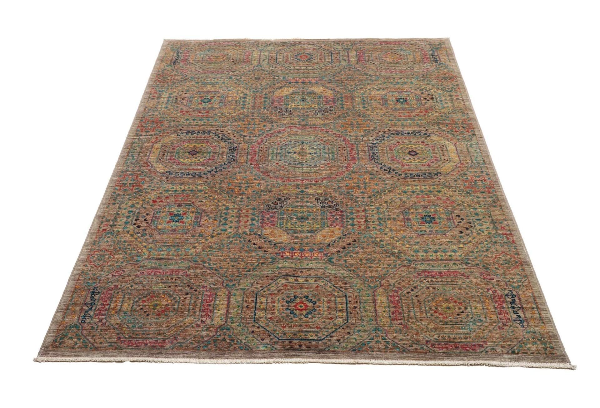 Handgeknüpfter Mamluk Orientteppich 127 × 180 cm