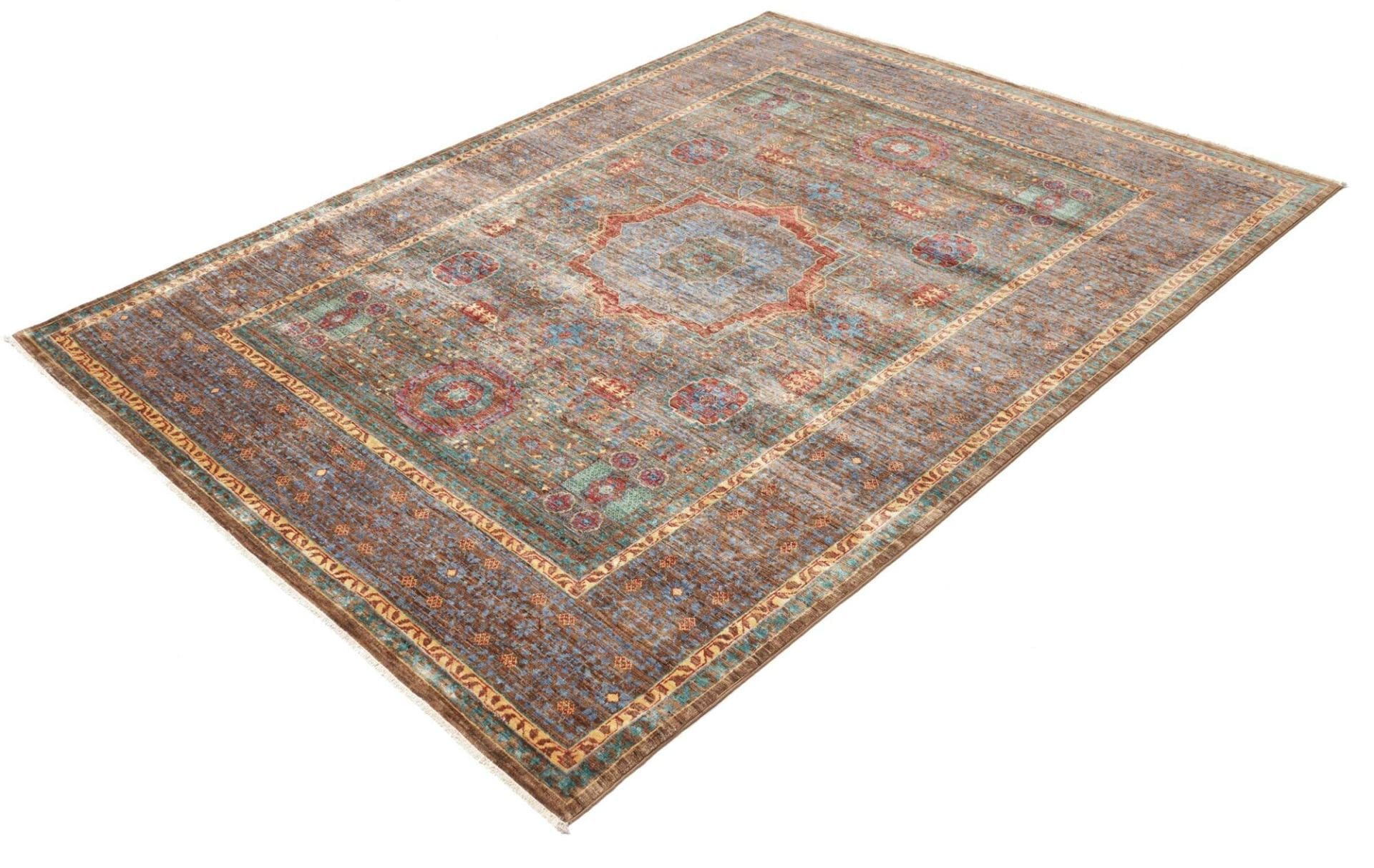 Mamluk Orientteppich 159 × 205 cm aus Wolle, handgeknüpft