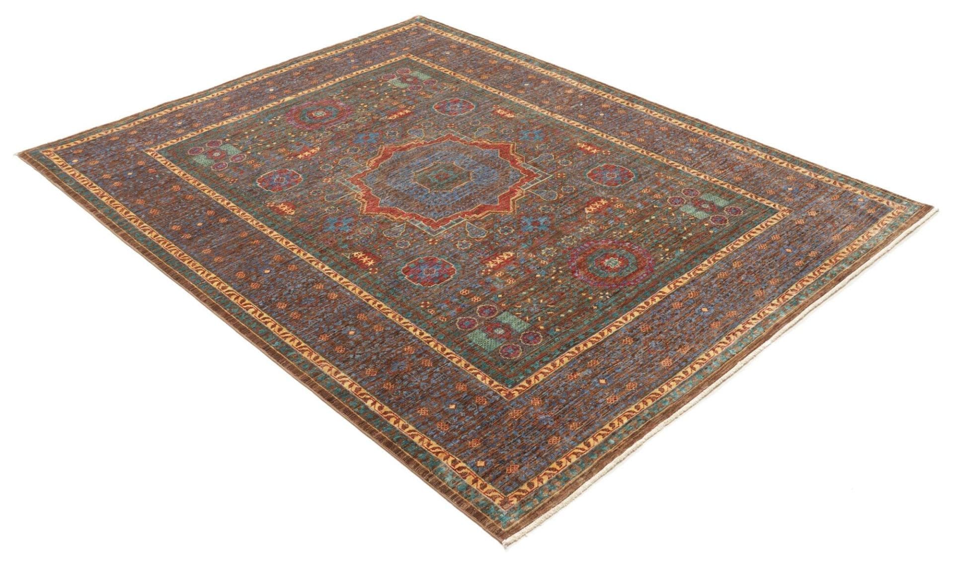 Mamluk Orientteppich 159 × 205 cm aus Wolle, handgeknüpft