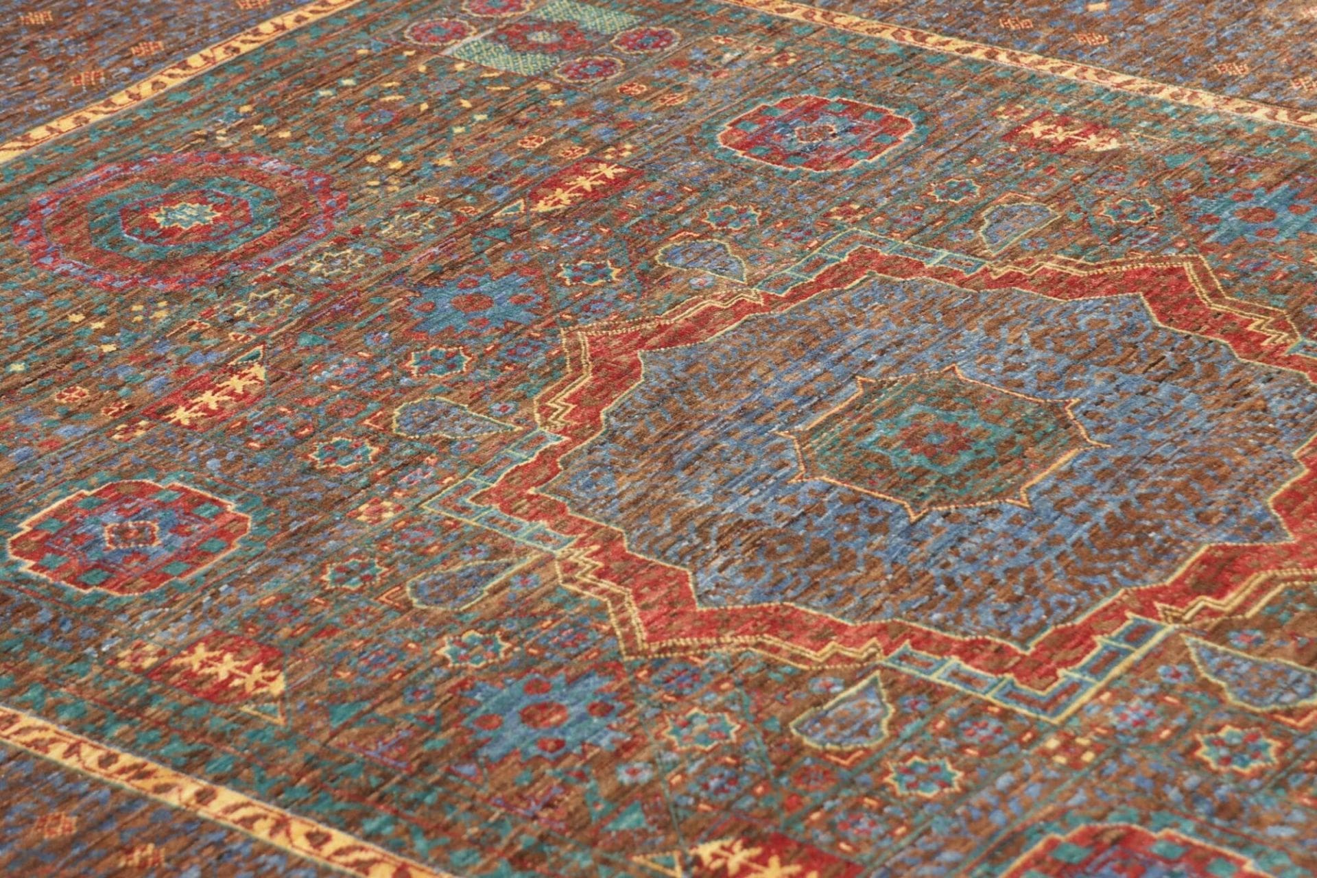 Mamluk Orientteppich 159 × 205 cm aus Wolle, handgeknüpft