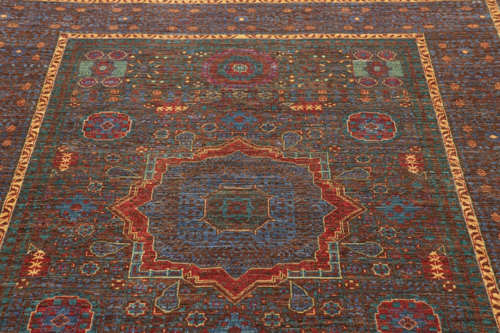 Mamluk Orientteppich 159 × 205 cm aus Wolle, handgeknüpft