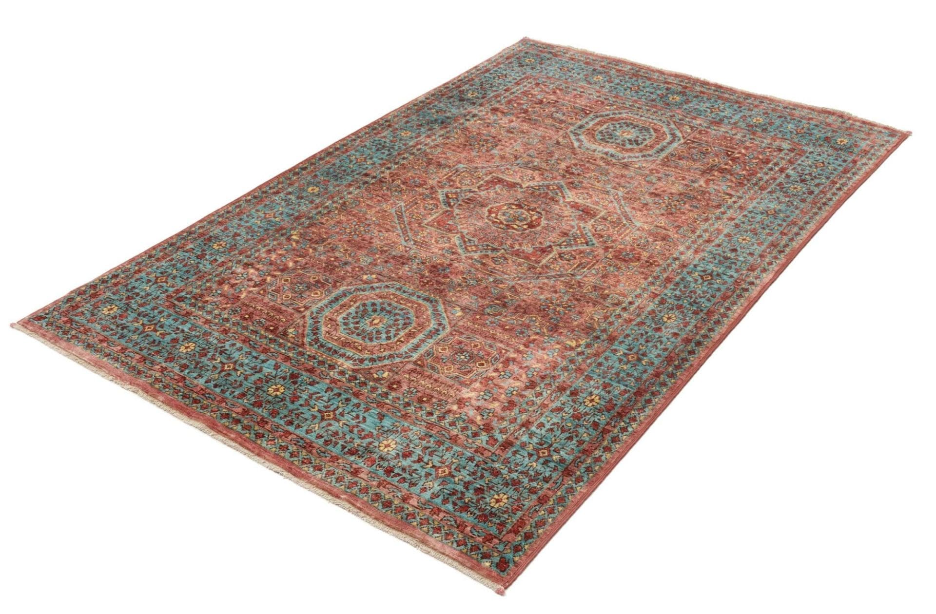 Handgeknüpfter Mamluk Orientteppich 127 × 186 cm