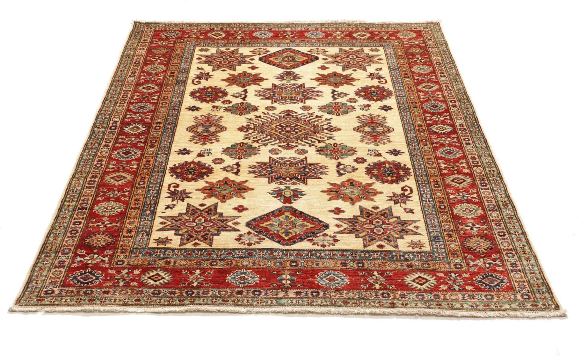 Kazak Orientteppich aus Pakistan, 156 × 195 cm