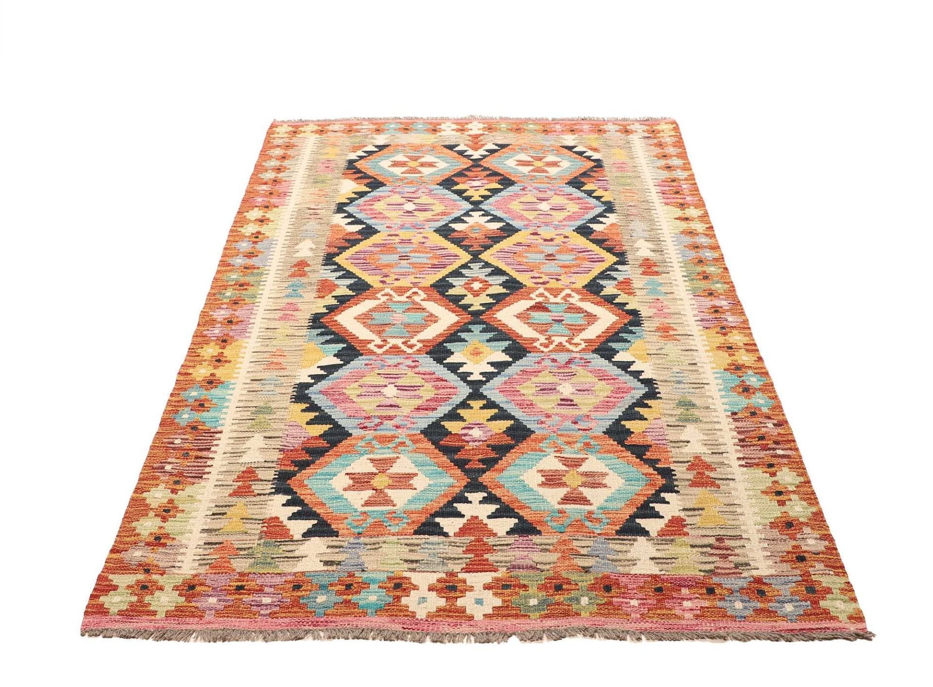 Handgewebter Kelim, 123 × 186 cm, Wolle