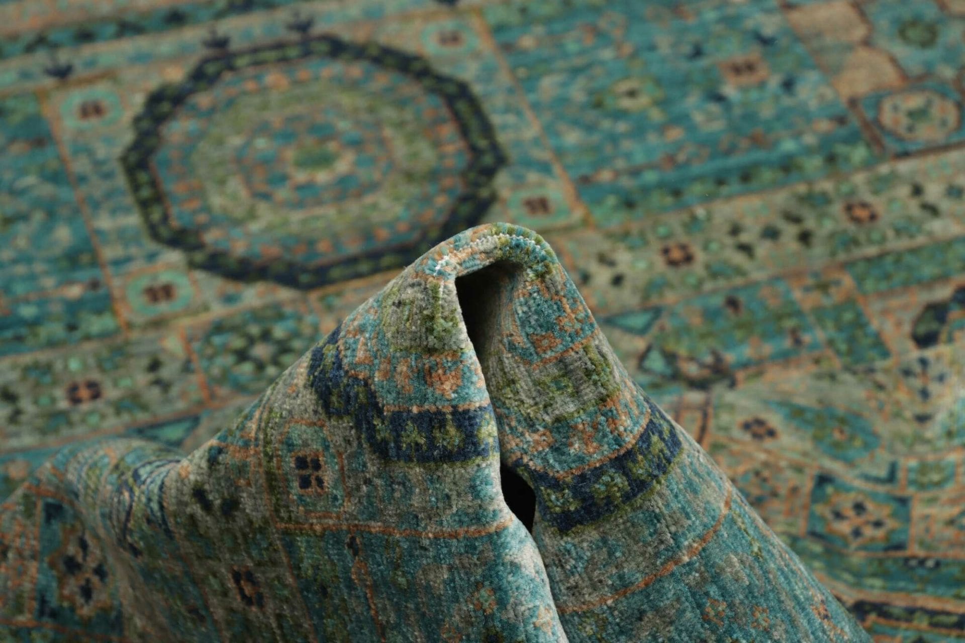 Handgeknüpfter Mamluk Orientteppich, 149 × 202 cm, Wolle