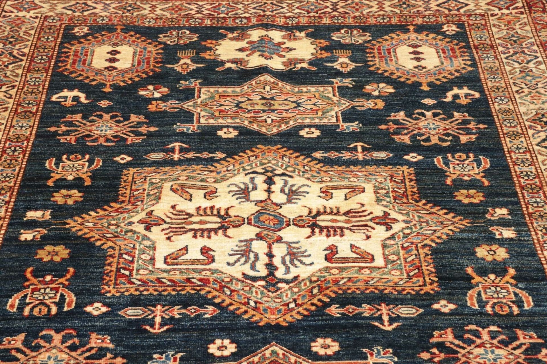 Handgeknüpfter Kazak Orientteppich, 149 × 207 cm, Wolle