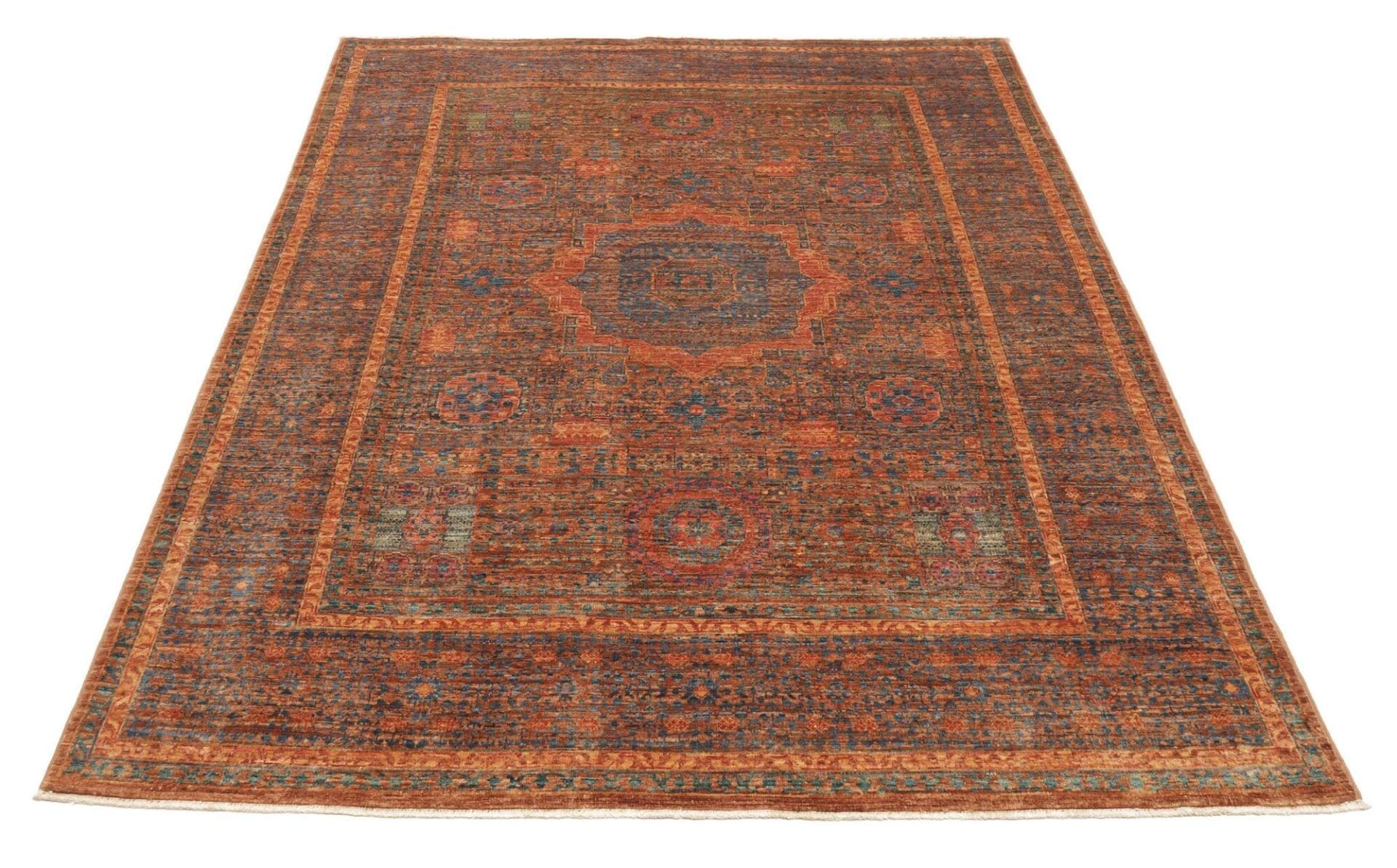 Handgeknüpfter Mamluk Orientteppich 151 × 200 cm