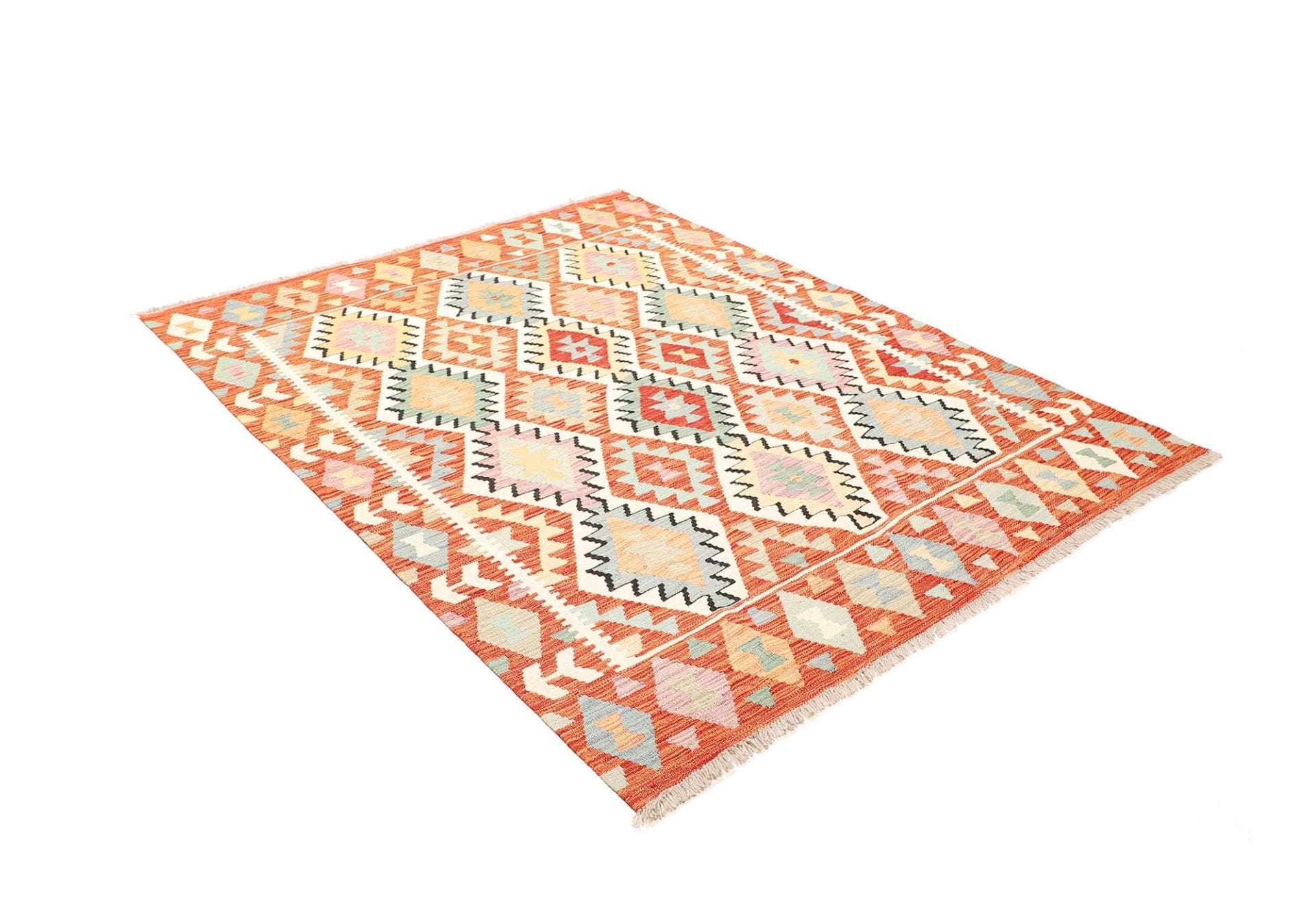 Kelim 159 × 198 cm aus Wolle, handgewebt