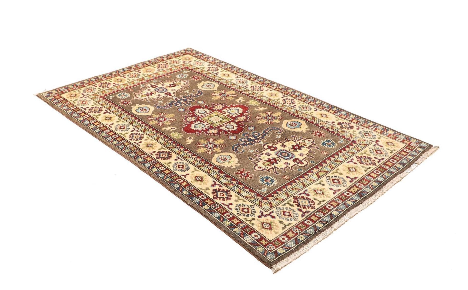 Kazak Orientteppich 124 × 193 cm aus Wolle, handgeknüpft