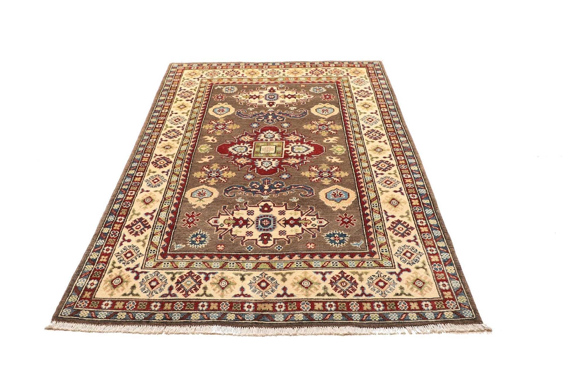 Kazak Orientteppich 124 × 193 cm aus Wolle, handgeknüpft