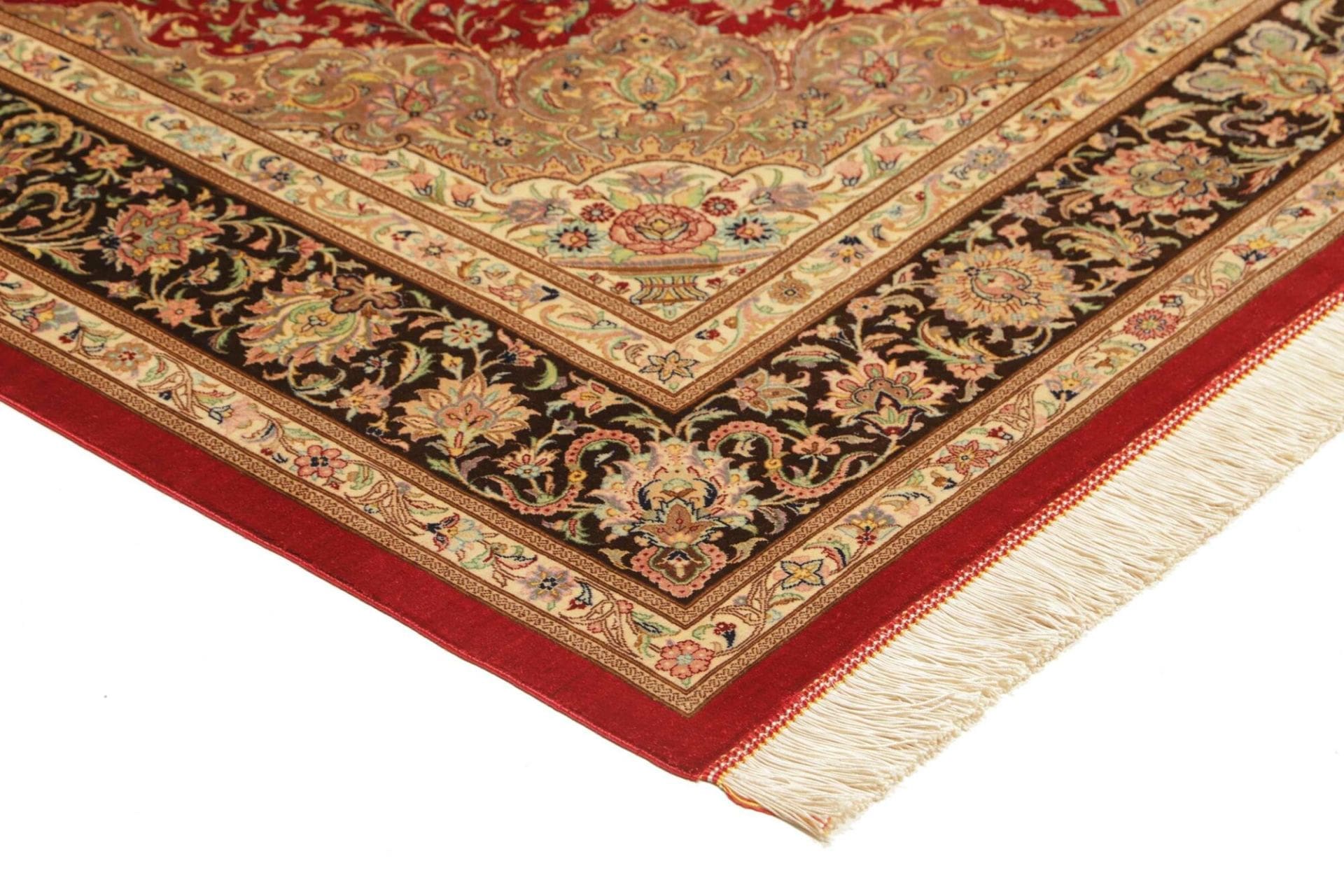 Ghom Perserteppich aus Iran, 138 × 197 cm