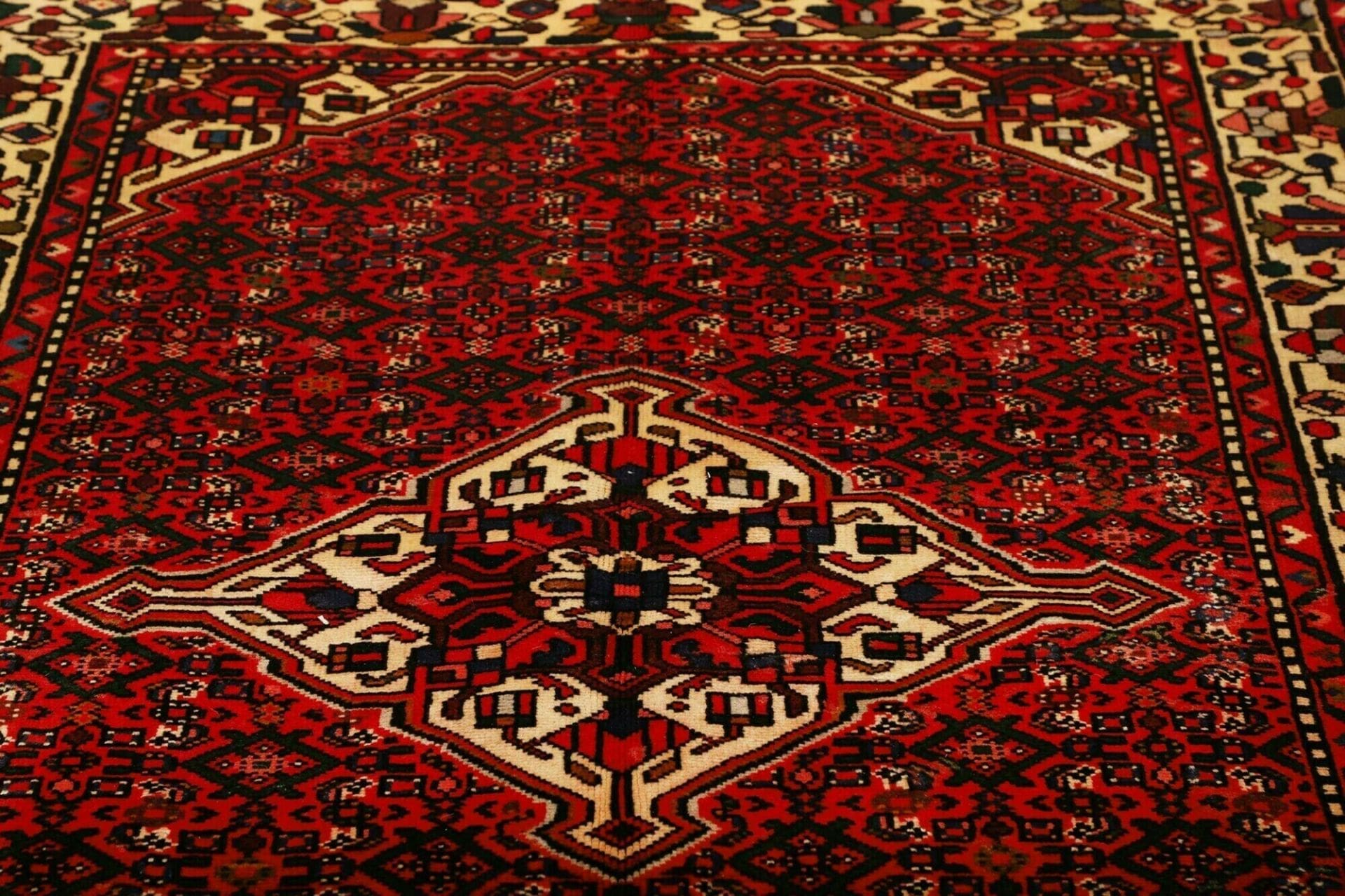 Hamadan Herati Perserteppich 151 × 199 cm aus Wolle, handgeknüpft