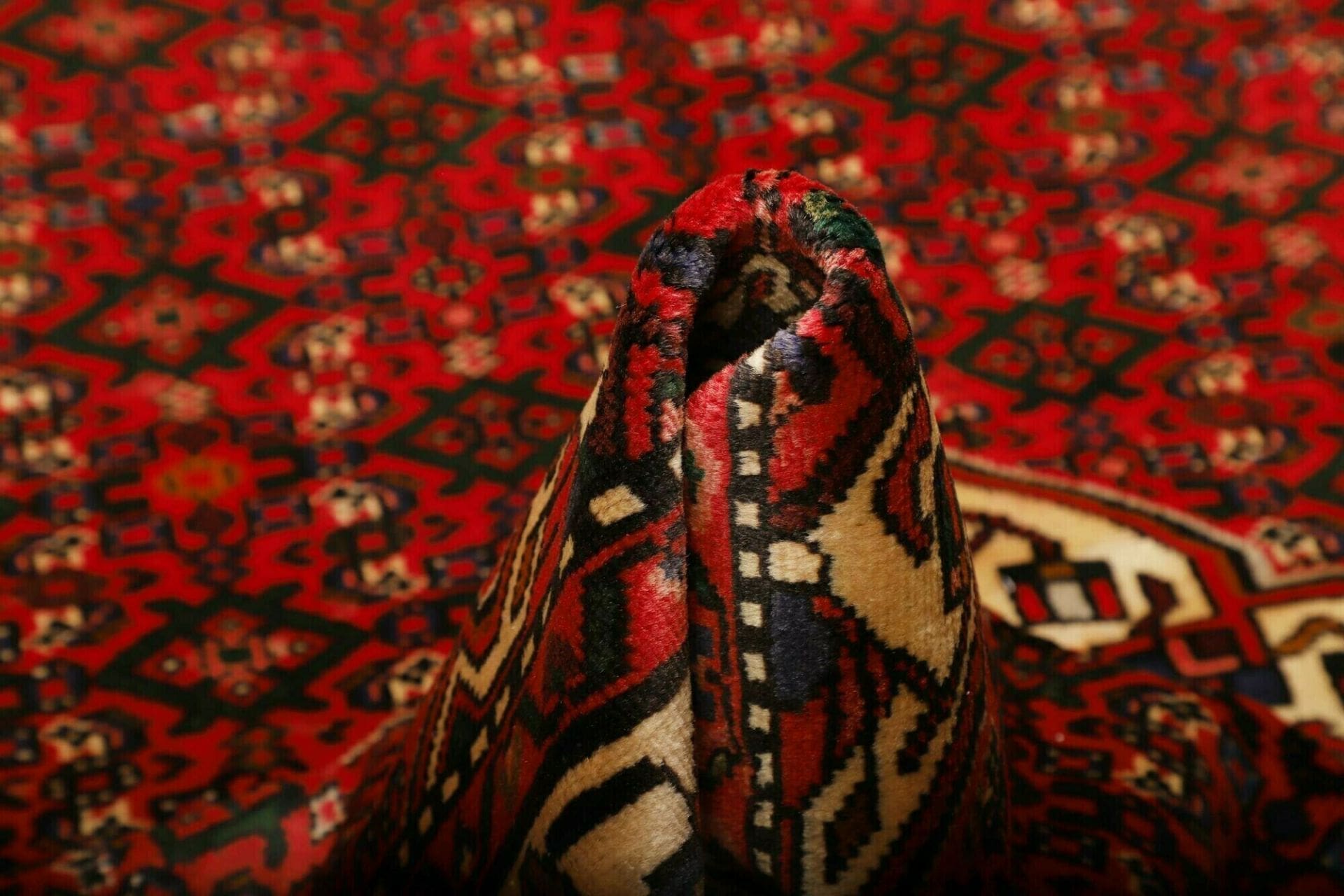 Hamadan Herati Perserteppich 151 × 199 cm aus Wolle, handgeknüpft
