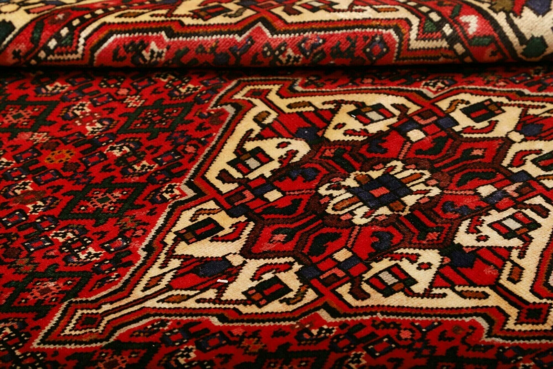 Hamadan Herati Perserteppich 151 × 199 cm aus Wolle, handgeknüpft