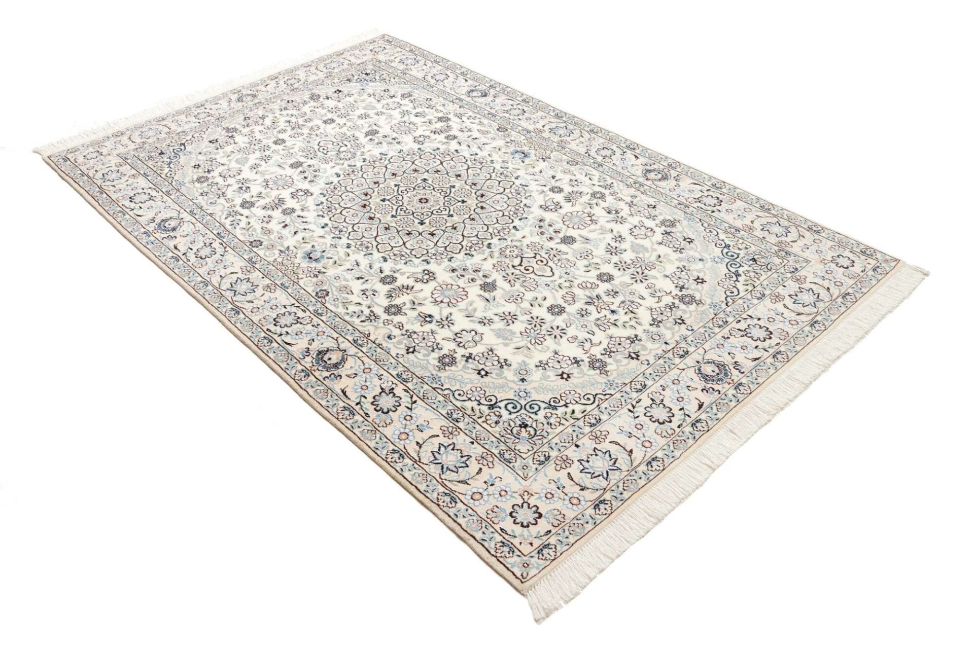 Handgeknüpfter Nain Perserteppich, 138 × 213 cm, Wolle