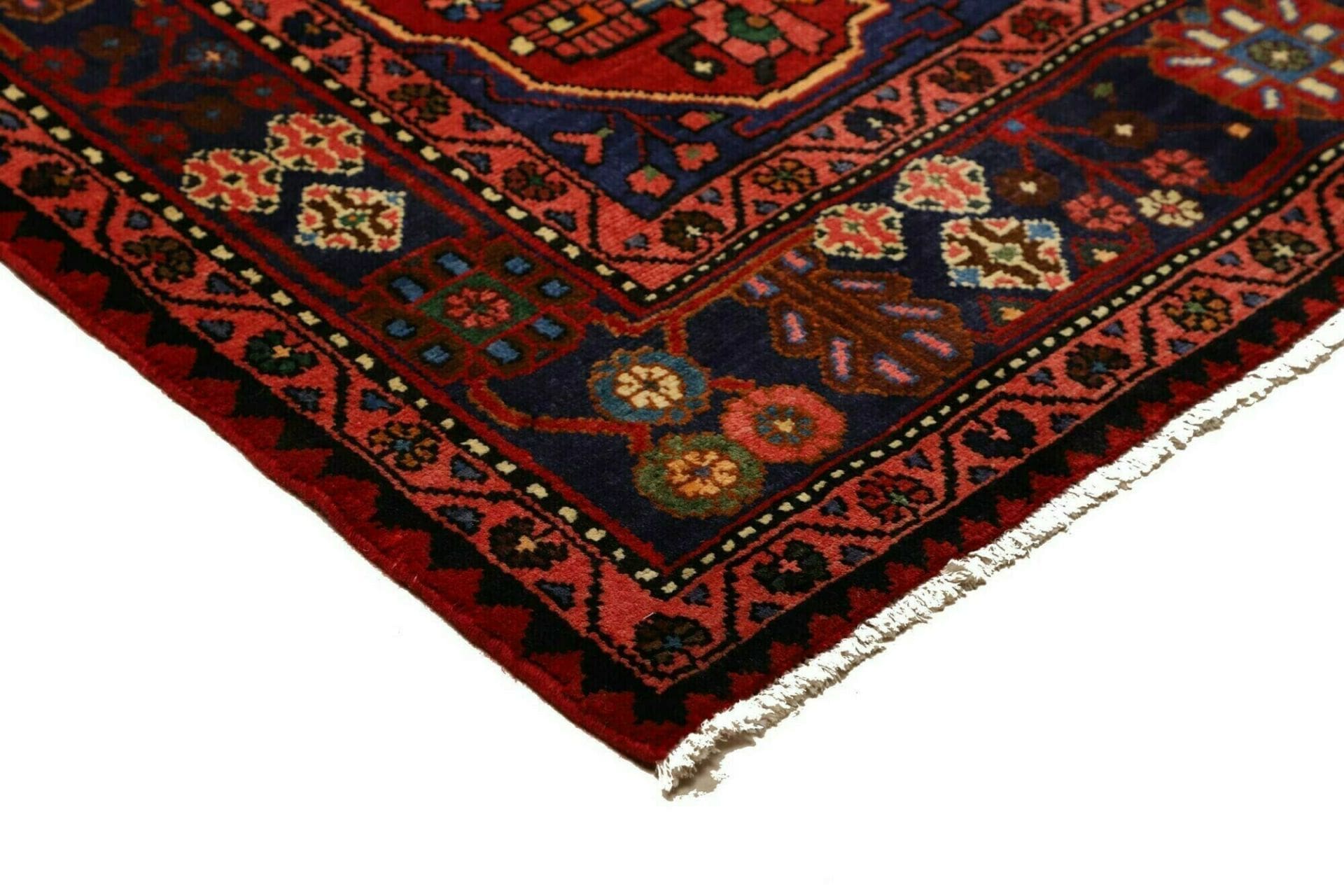 Handgeknüpfter Hamadan Herati Perserteppich 139 × 202 cm