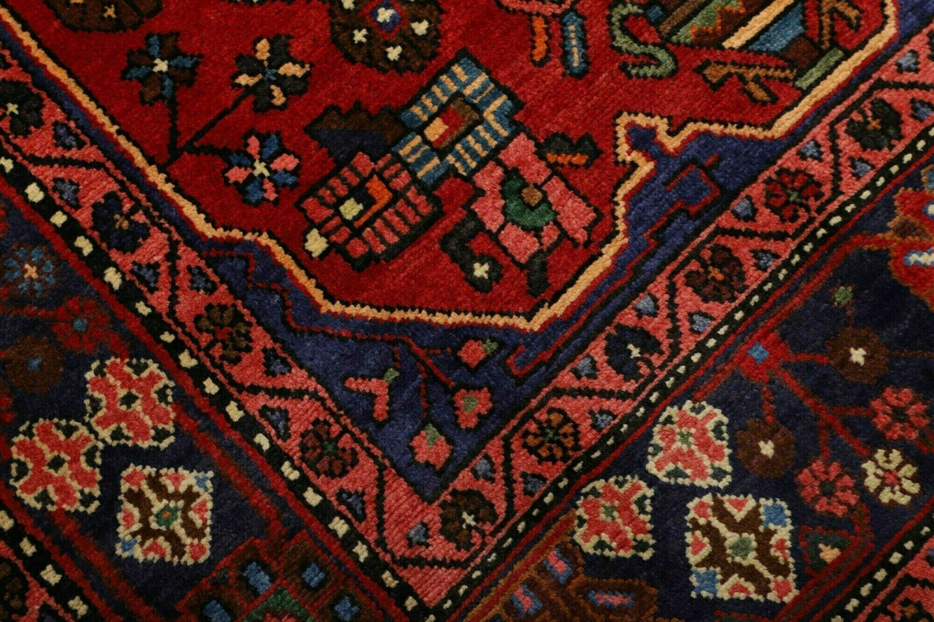 Handgeknüpfter Hamadan Herati Perserteppich 139 × 202 cm