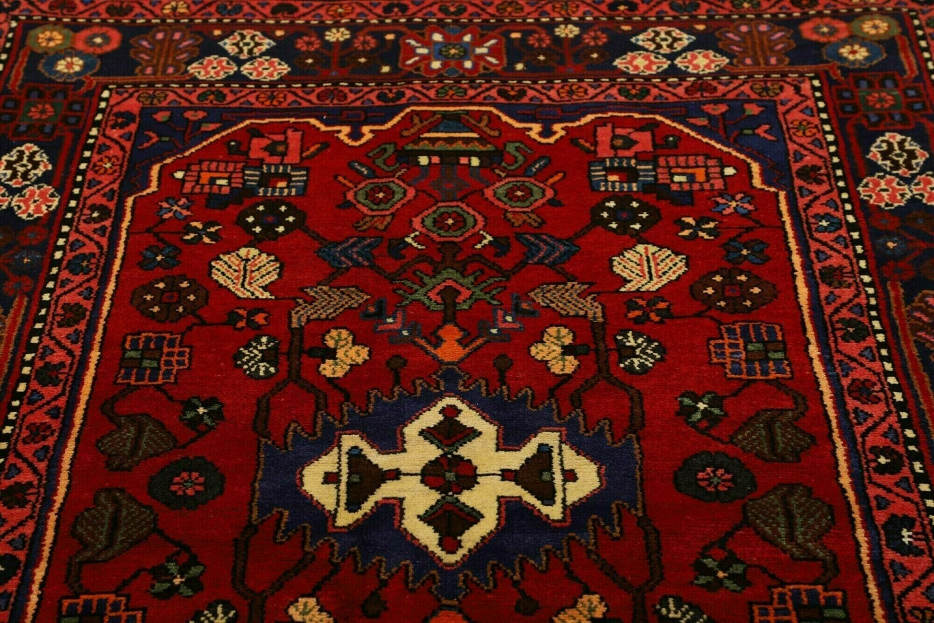 Handgeknüpfter Hamadan Herati Perserteppich 139 × 202 cm