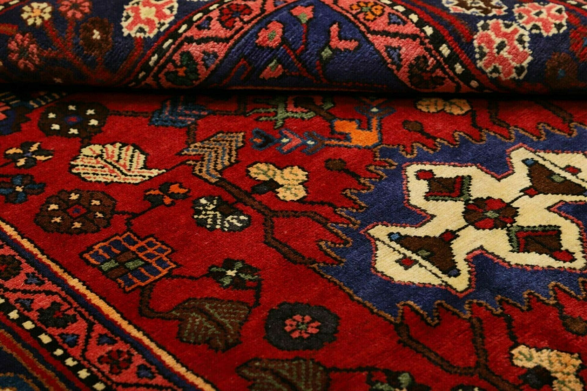 Handgeknüpfter Hamadan Herati Perserteppich 139 × 202 cm