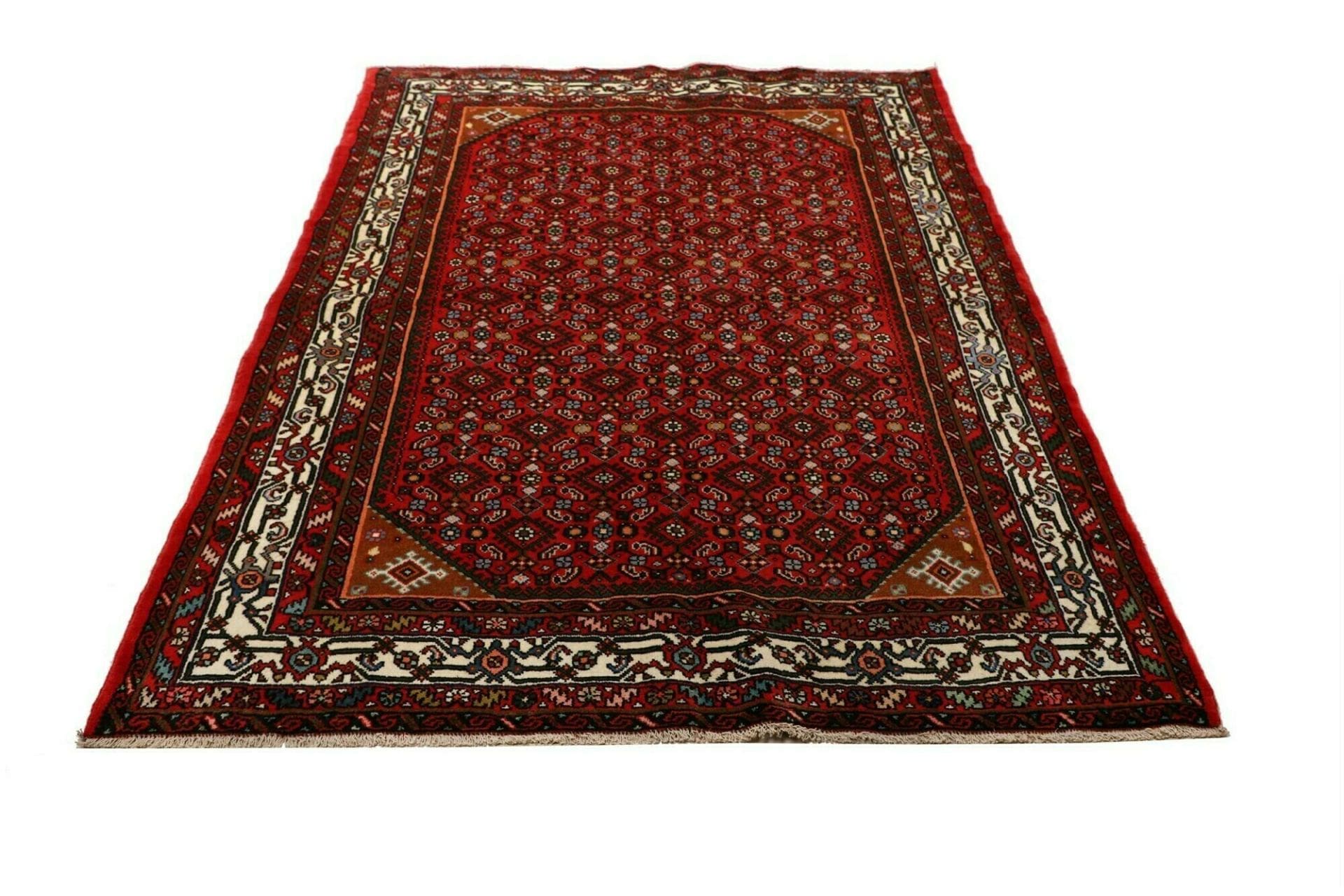 Handgeknüpfter Hamadan Perserteppich 153 × 198 cm