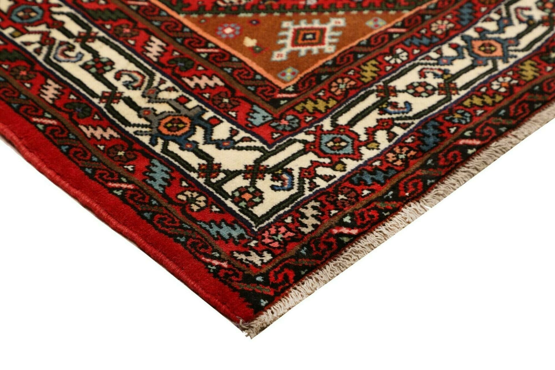 Handgeknüpfter Hamadan Perserteppich 153 × 198 cm