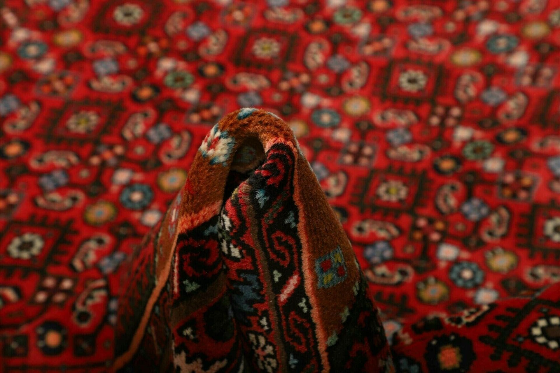 Handgeknüpfter Hamadan Perserteppich 153 × 198 cm