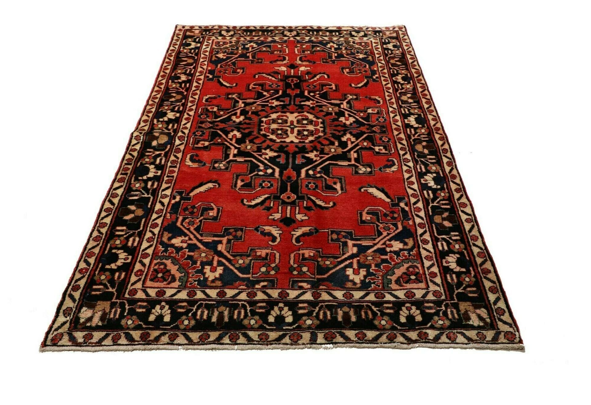 Hamadan Herati Perserteppich aus Iran, 135 × 195 cm