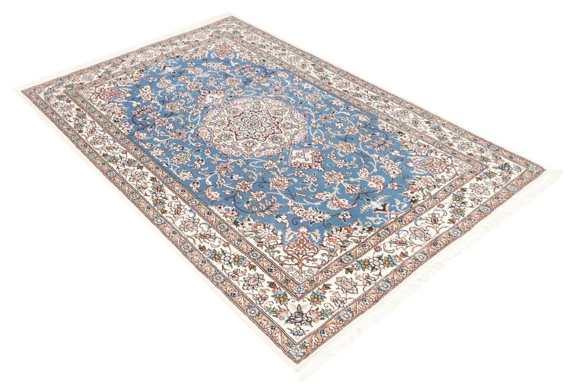 Handgeknüpfter Nain Perserteppich, 127 × 197 cm, Wolle