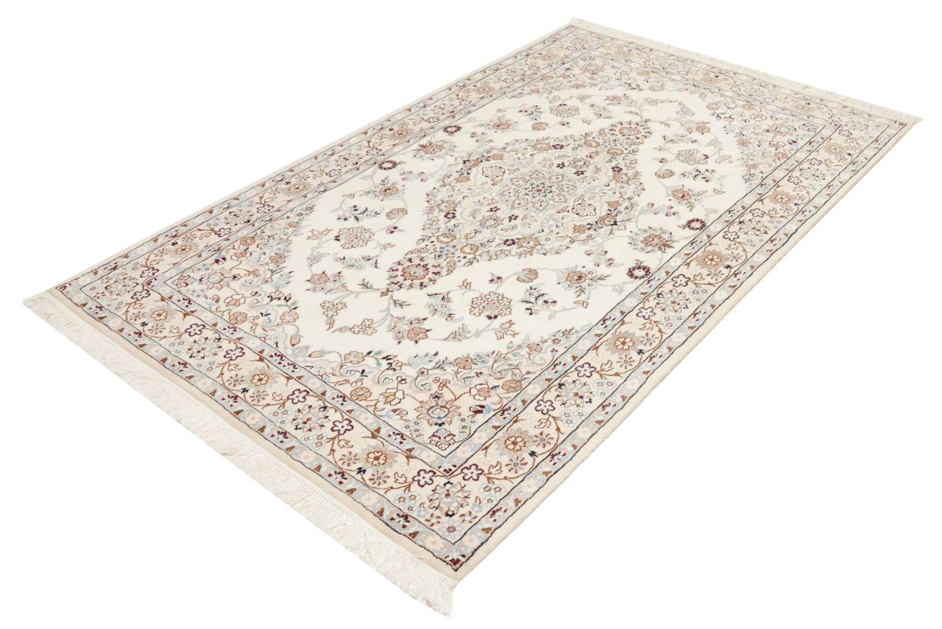 Handgeknüpfter Nain Perserteppich, 133 × 215 cm, Wolle