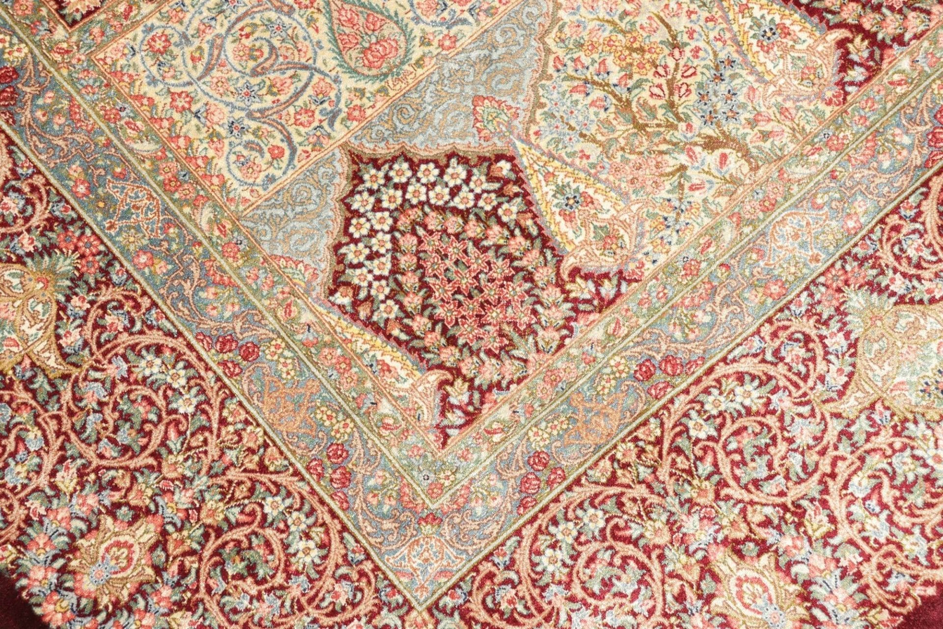 Ghom Perserteppich aus Iran, 142 × 200 cm