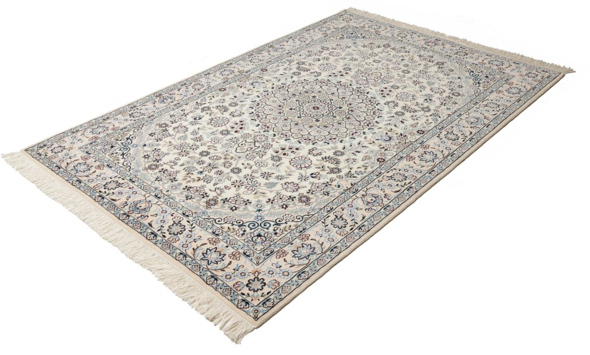 Nain Perserteppich 141 × 208 cm aus Wolle, handgeknüpft